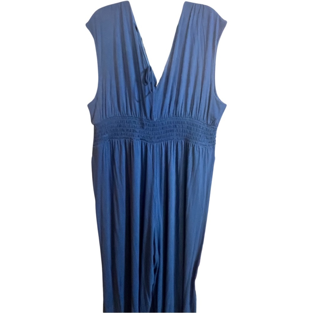 💙 Old Navy Plus Size 2X Blue Sleeveless V-Neck Romper